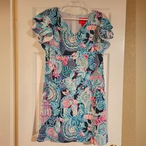 Lilly Pulitzer Short Ruffle Sleeve Dress